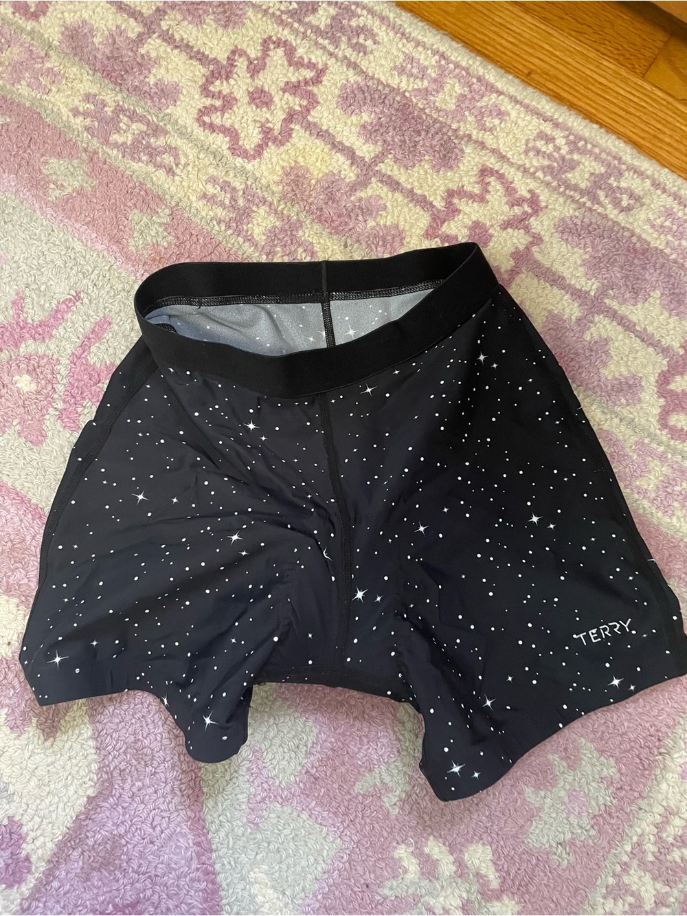 Terry Black Starprint Women's Cycling Shorts Small